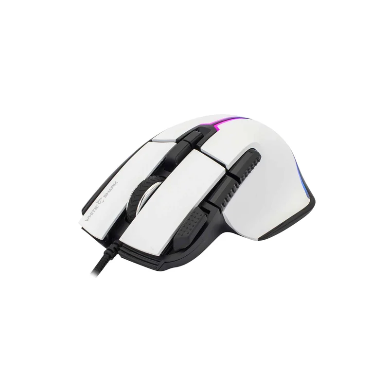 White Shark MARROK Gaming Mus Kablet 9D 12.000dpi Hvid - 7327117