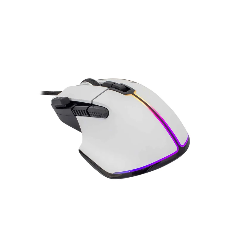 White Shark MARROK Gaming Mus Kablet 9D 12.000dpi Hvid - 7327117