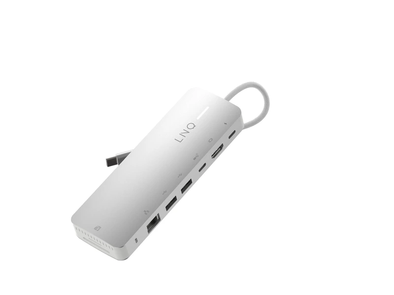 Linq 9in1 PRO SSD 140W USB-C Multiport Hub Space Grey - 7462274