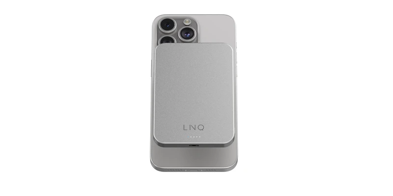Linq Magnetisk Trådløs Power Bank 15W/5.000mAh Sølv - 7462276