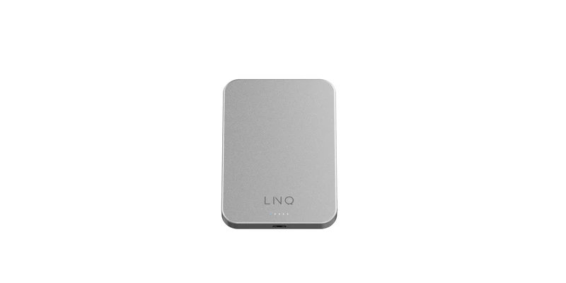 Linq Magnetisk Trådløs Power Bank 15W/5.000mAh Sølv - 7462276