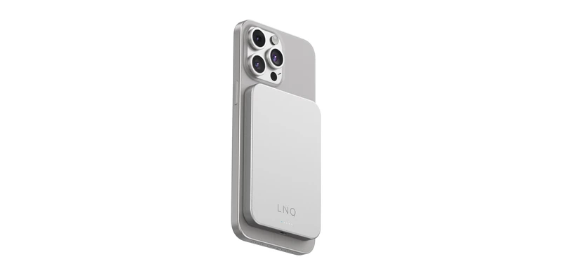 Linq Magnetisk Trådløs Power Bank 15W/5.000mAh Sølv - 7462276