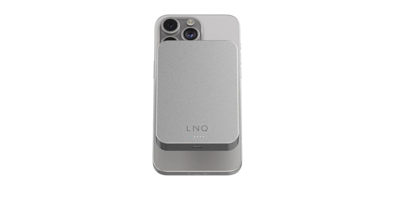 Linq Magnetisk Trådløs Power Bank 15W/10.000mAh Sølv - 7462277