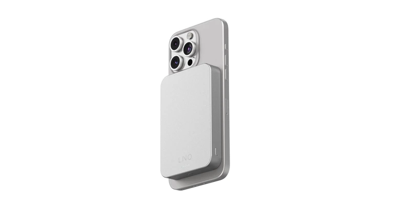 Linq Magnetisk Trådløs Power Bank 15W/10.000mAh Sølv - 7462277