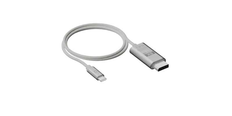 Linq USB-C/Displayport 8K/60Hz kabel 2m Sort - 7462281