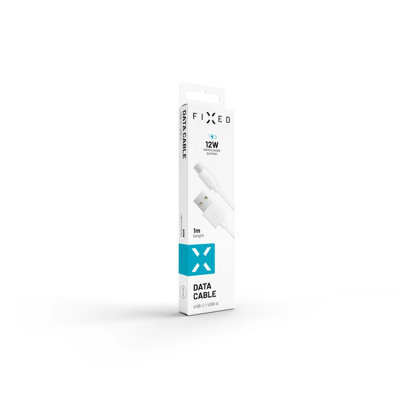 FIXED USB-A til USB-C kabel 1m Hvid - 8007476