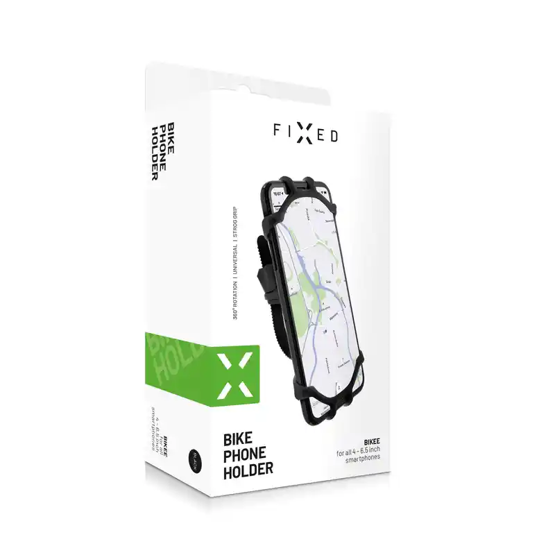 FIXED Bikee Silikone Telefonholder til Cykel Sort - 8011203