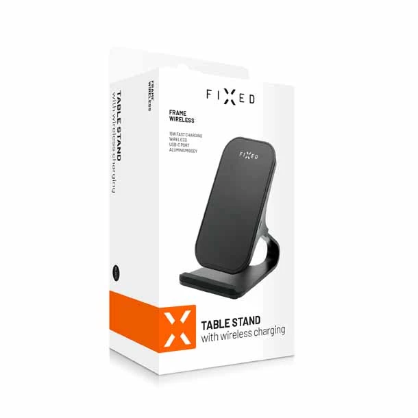 FIXED Frame 15W Trådløs opladningsstand Sort - 8011424