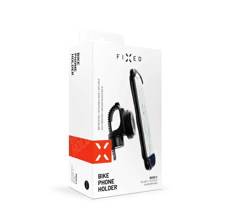 FIXED Bikee 2 Aftagelig Telefonholder til Cykel Sort - 8012335