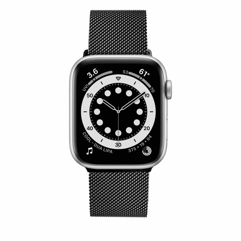 FIXED Mesh metal rem til Apple Watch 42/44/45/49mm Sort - 8013333