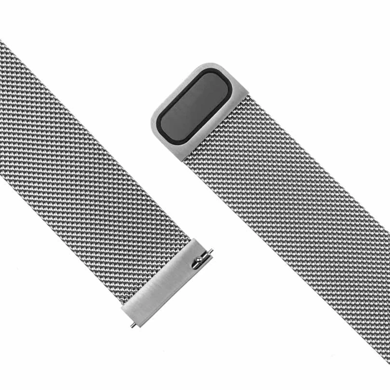 FIXED Mesh metal rem til Smartwatch Universal 20mm Sølv - 8013335