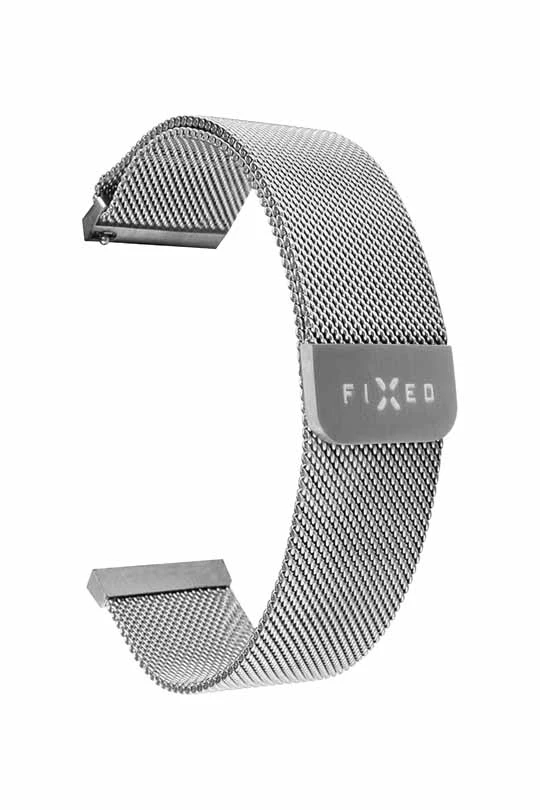 FIXED Mesh metal rem til Smartwatch Universal 22 mm Sølv - 8013340