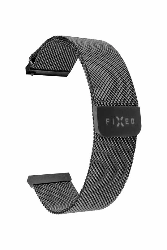 FIXED Mesh metal rem til Smartwatch Universal 22 mm Sort - 8013341