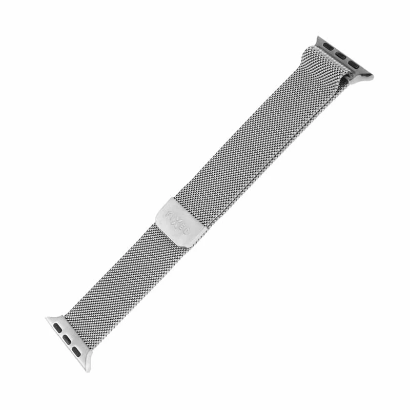 FIXED Mesh metal rem til Apple Watch 42/44/45/49mm Sølv. - 8013353