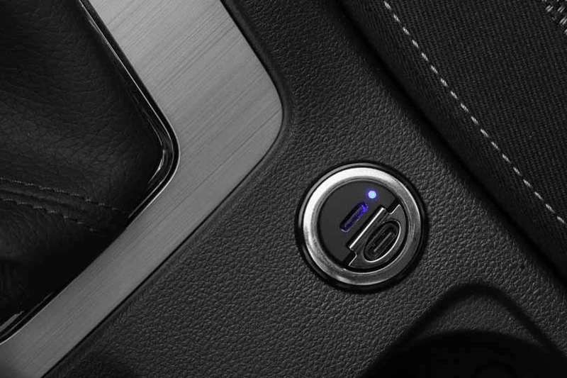 FIXED Super Hurtig Biloplader 30W 2x USB-C PD Sort - 8013473