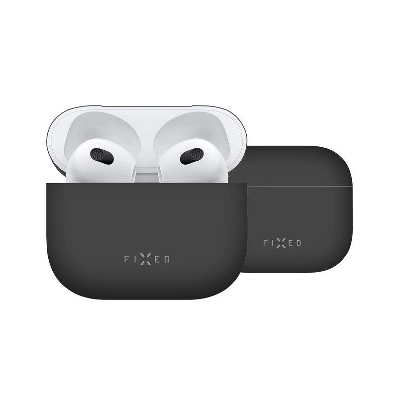 FIXED Silky Silicone case til Apple Airpods 3 Sort - 8013510