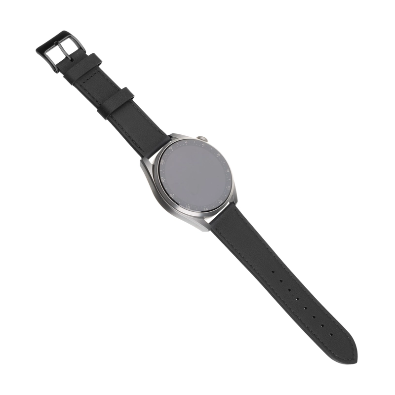 FIXED Äkta läderrem til Smartwatch Universal 20 mm Sort - 8014213