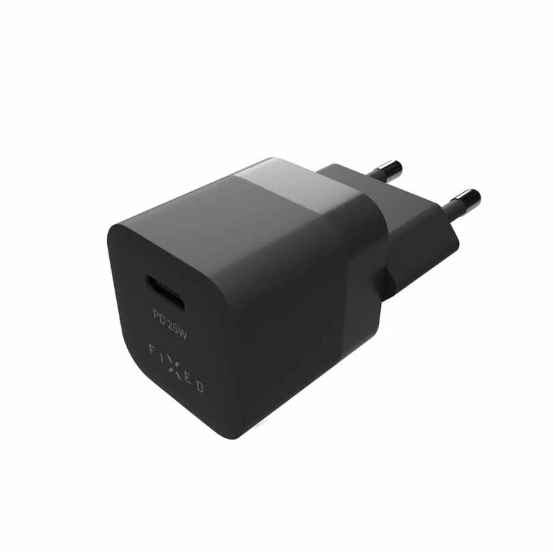FIXED Super Hurtig Mini Hjemmeoplader USB-C PD 25W Sort - 8014586