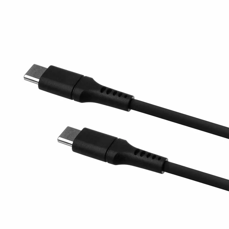 FIXED LIQUID silikone kabel 60W USB-C/C 2m Sort - 8014729