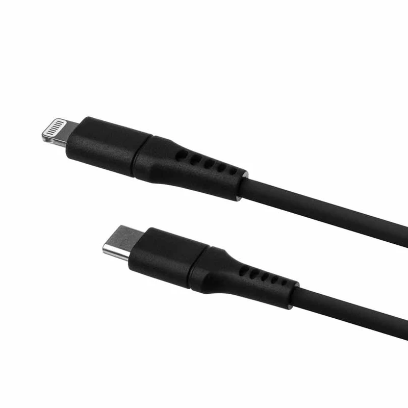 FIXED LIQUID silikone kabel USB-C/Lightning 1.2m Sort - 8014733