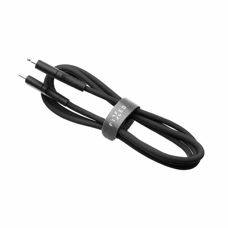 FIXED LIQUID silikone kabel USB-C/Lightning 1.2m Sort - 8014733