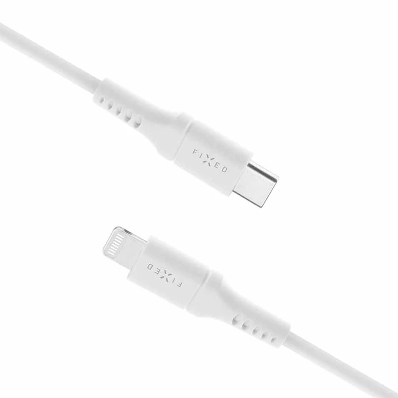 FIXED LIQUID silikone kabel USB-C/Lightning 1.2m Hvid - 8014734