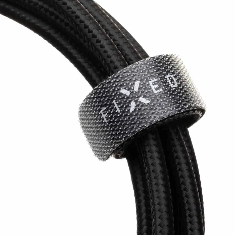 FIXED METAL USB-C/Lightning MFI flettet kabel 2m Sort - 8014746