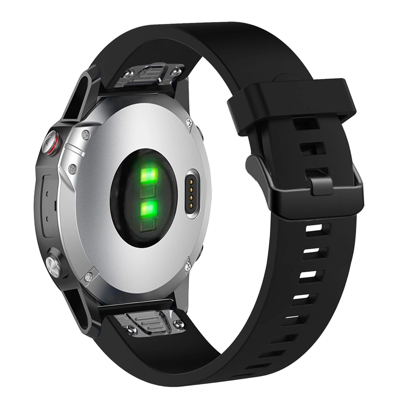 FIXED Silikone rem til Garmin QuickFit 20 mm Sort - 8014965