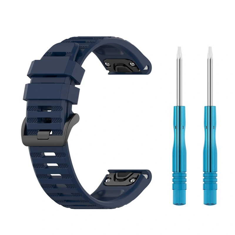 FIXED Silikone rem til Garmin QuickFit 22 mm Mørkeblå - 8014969