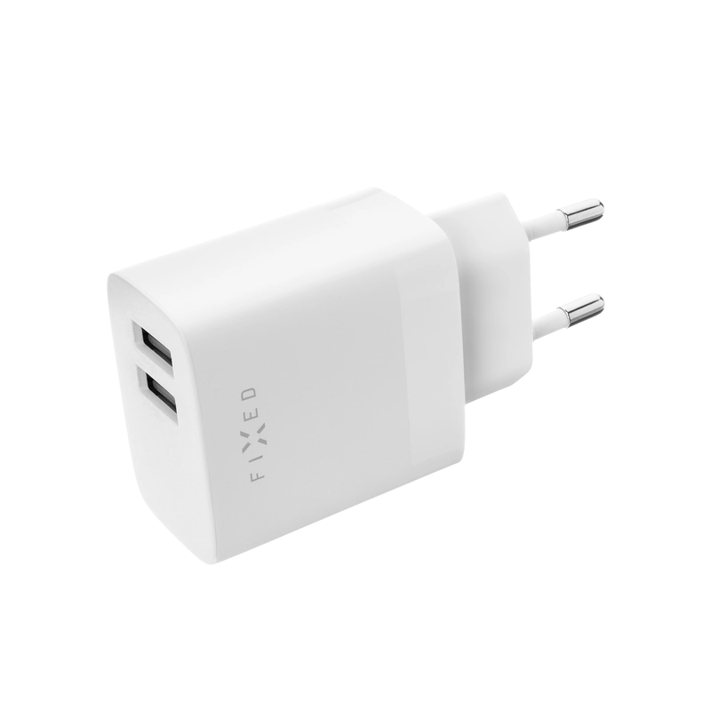 FIXED Hjemmeoplader 2xUSB-A 17W Hvid - 8014994