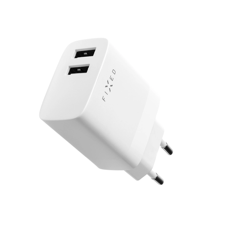 FIXED Hjemmeoplader 2xUSB-A 17W Hvid - 8014994
