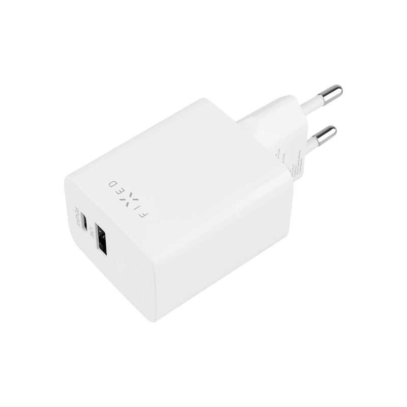 FIXED Super Hurtig Mini Hjemmeoplader 45W USB-C PD+USB-A - 8014999