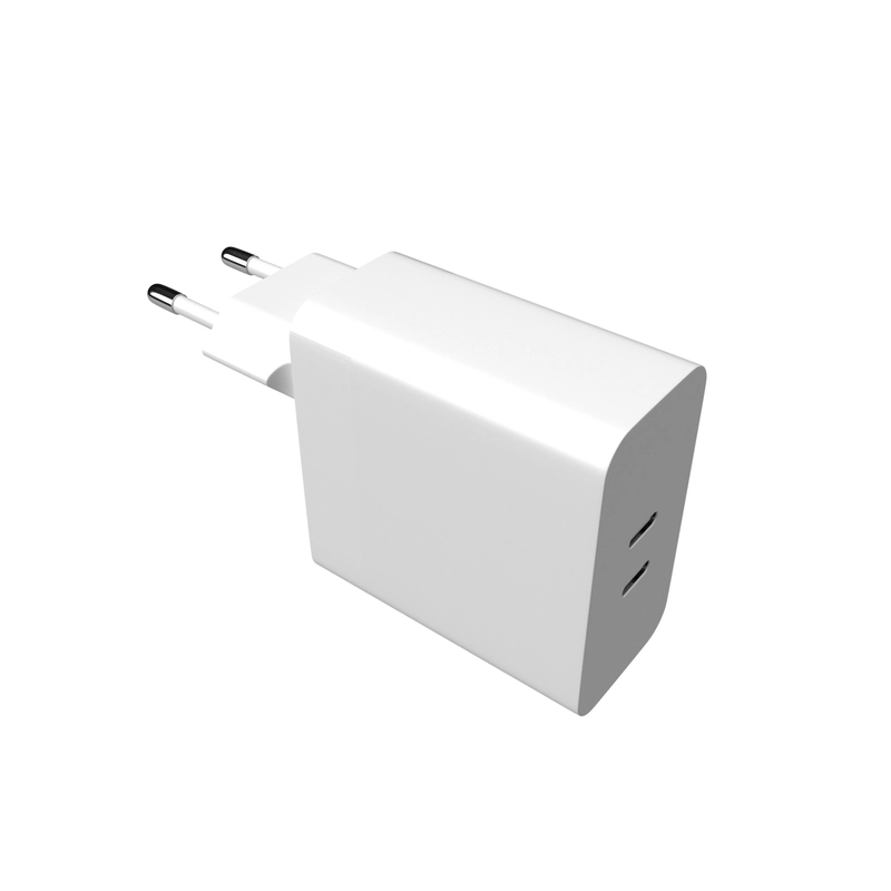 FIXED Super Hurtig Hjemmeoplader 65W 2xUSB-C PD 3.0 Hvid - 8015001