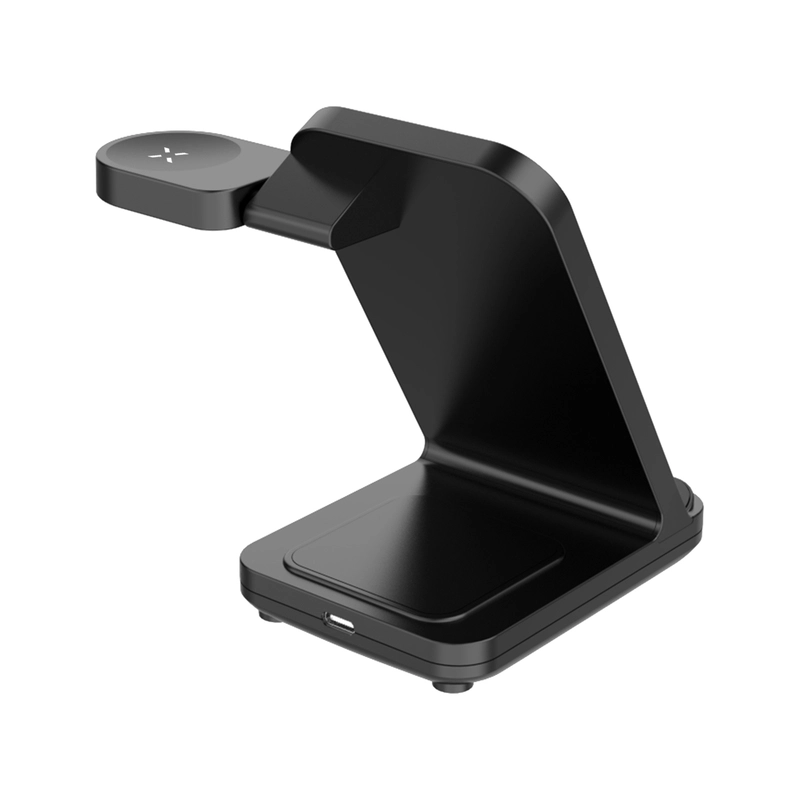 FIXED 3in1 trådløs opladningsstation til Samsung Sort - 8015422