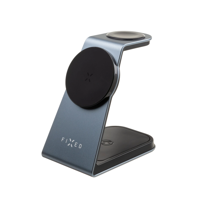 FIXED 3in1 Mag Aluminium trådløs opladningsstation Sort - 8015423