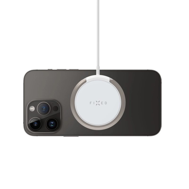 FIXED MagPad 15W Trådløs oplader/stativ funktion Hvid - 8015726