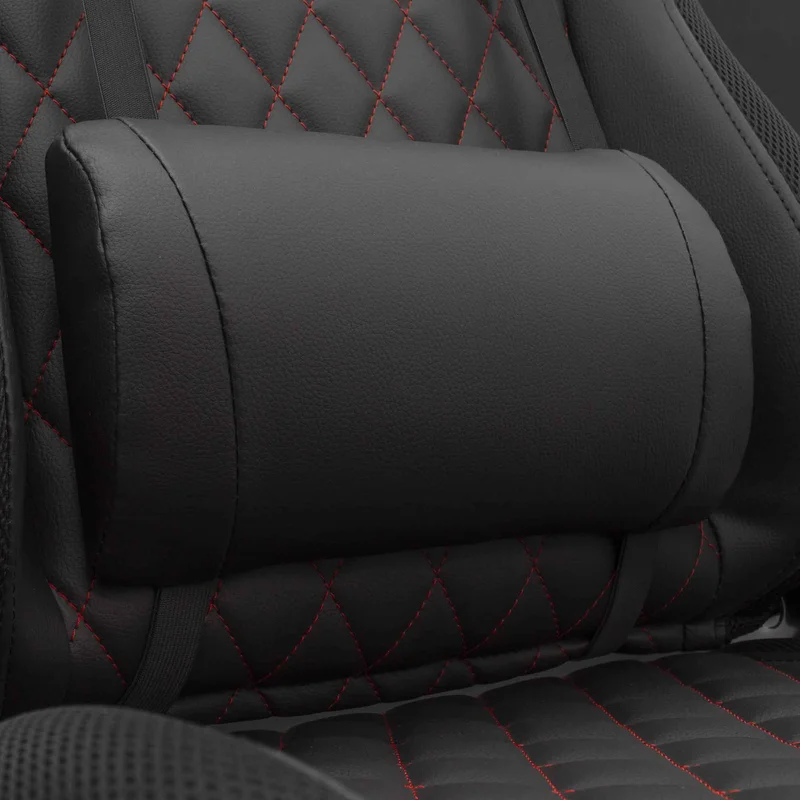 White Shark THUNDERBOLT RGB Belysning Gaming Stol 120kg Sort/Rød - 2053951