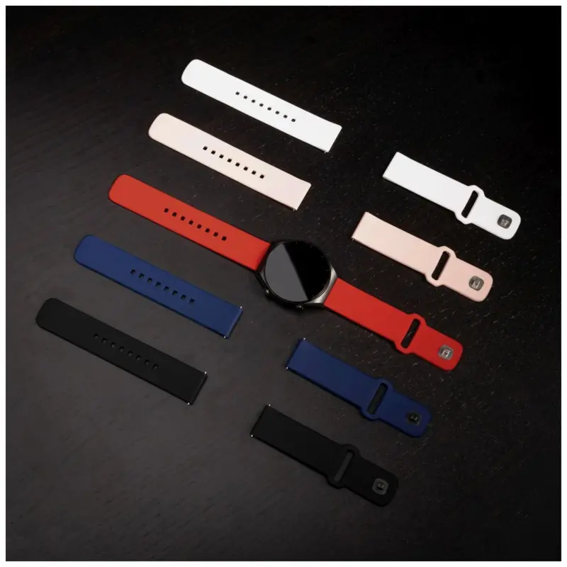 FIXED Silikone rem til Smartwatch Universal 20 mm Hvid - 8016126