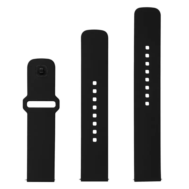 FIXED Silikone rem til Smartwatch Universal 22 mm Sort - 8016127