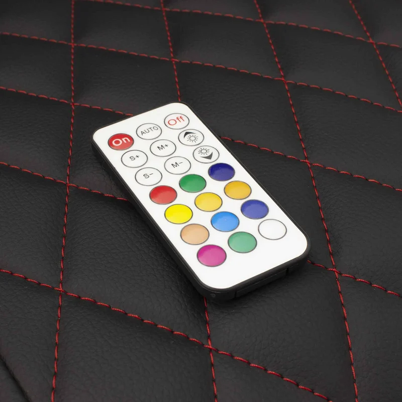 White Shark THUNDERBOLT RGB Belysning Gaming Stol 120kg Sort/Rød - 2053951