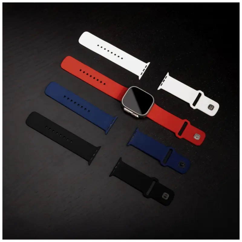 FIXED Silikone rem SET til Apple Watch Ultra-2/49mm Sort - 8016142