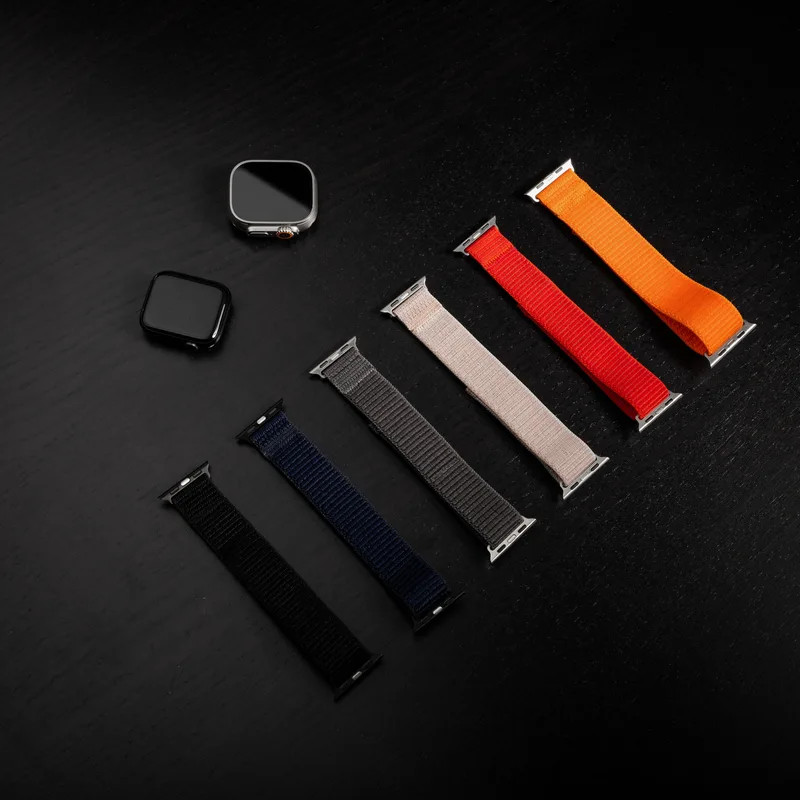 FIXED Nylon rem til Apple Watch Ultra-2/49mm Rød - 8016168