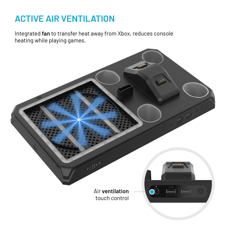 Fixed Dockingstation til Xbox Series S/X Sort - 8016549