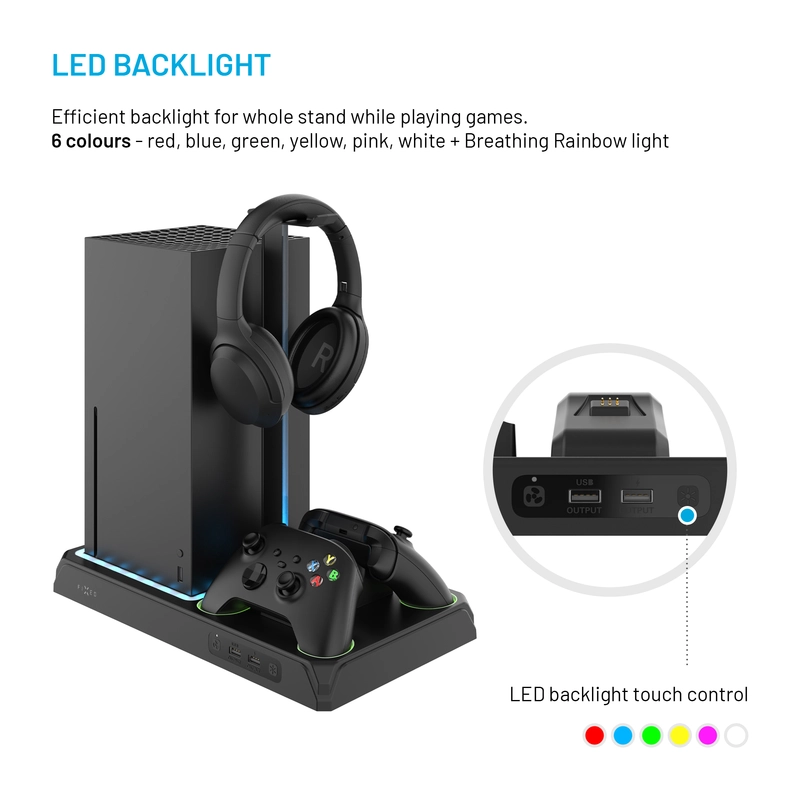Fixed Dockingstation til Xbox Series S/X Sort - 8016549