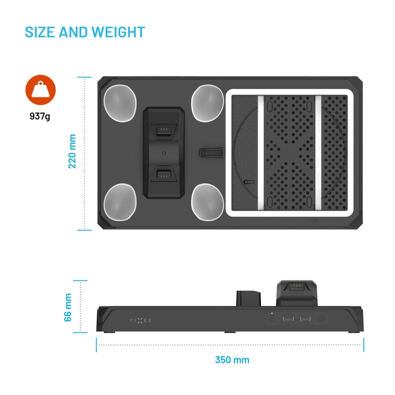 Fixed Dockingstation til Xbox Series S/X Sort - 8016549