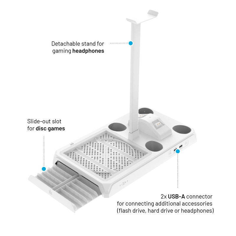 Fixed Dockingstation til Xbox Series S/X Hvid - 8016550
