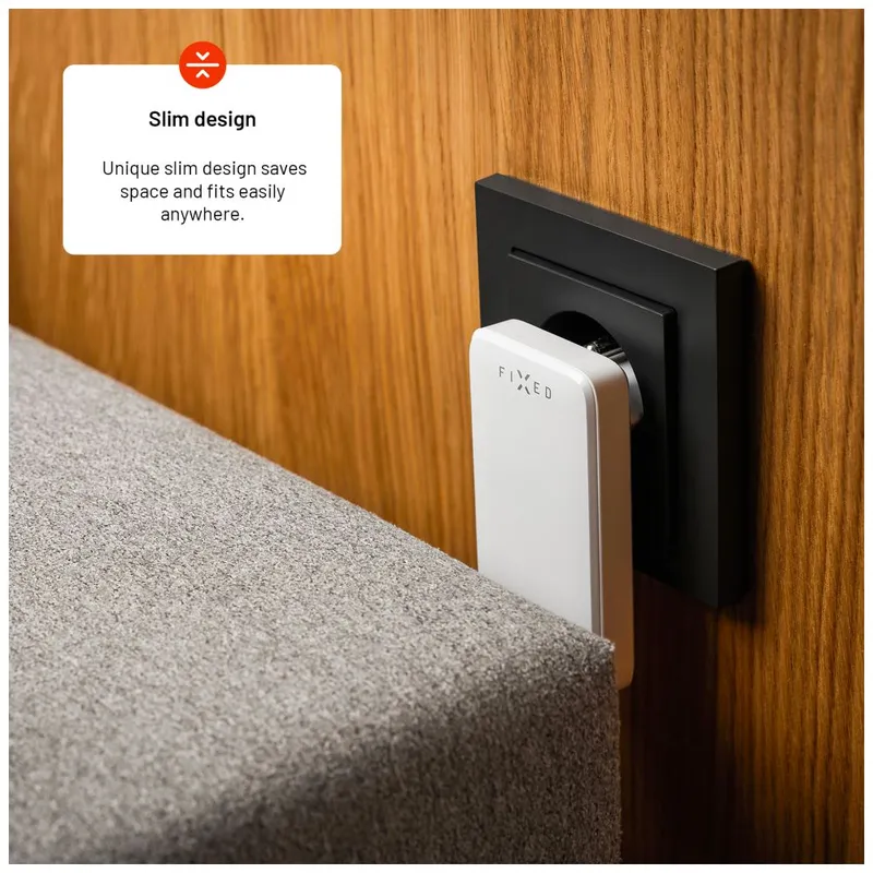 FIXED Slim GaN 90 Super Hurtig 2x USB-C oplader 45W Hvid - 8016584