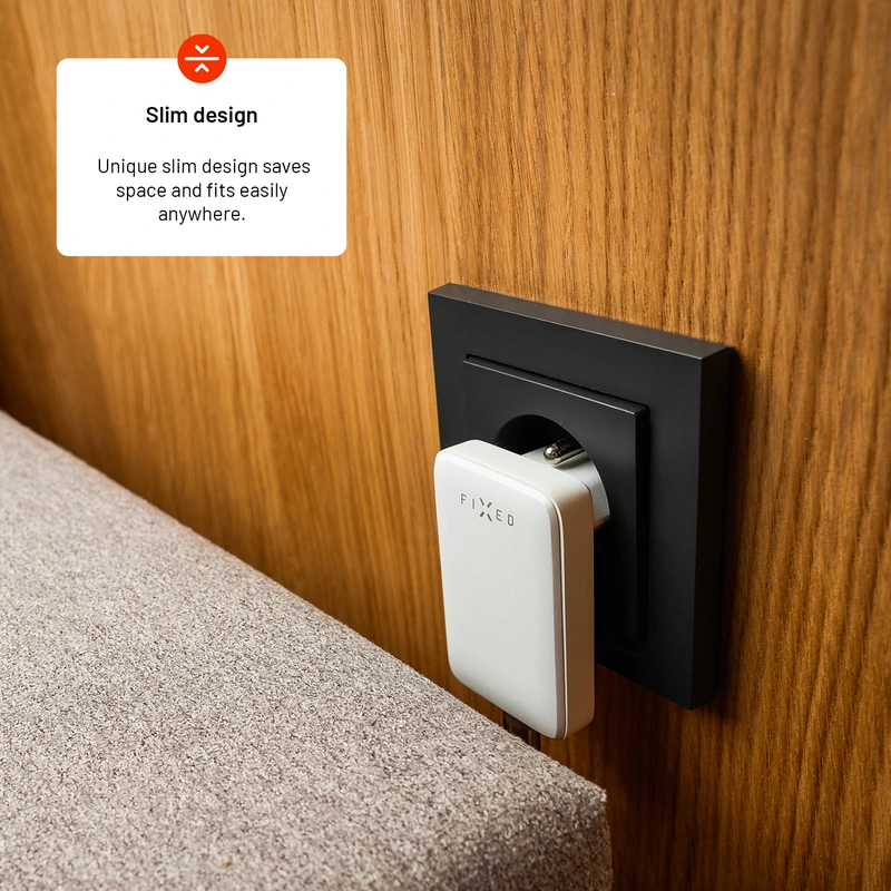 FIXED Slim GaN 90 Super Hurtig 1x USB-C oplader 30W Hvid - 8016585