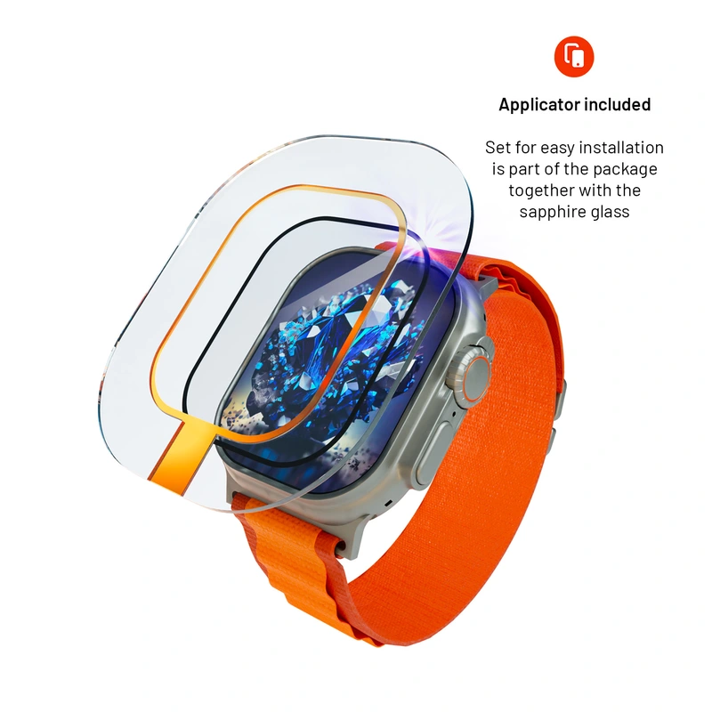 FIXED Metalrammet Safirglas til Apple Watch Ultra 49mm - 8016730