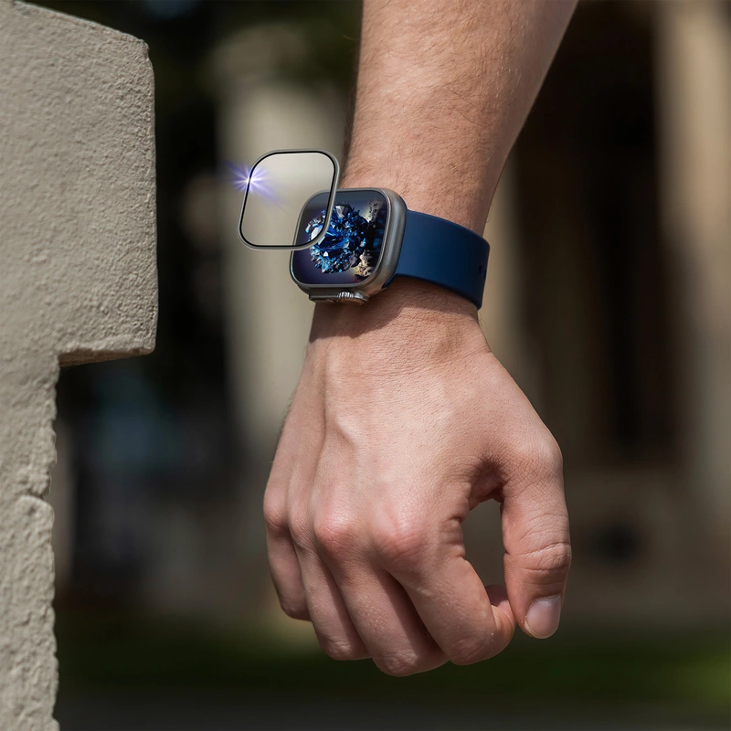 FIXED Metalrammet Safirglas til Apple Watch Ultra 49mm - 8016730